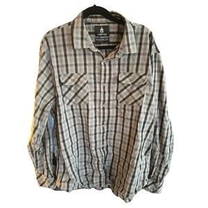 Kryptek Shirt Mens XXL‎ Plaid Long Sleeve Cotton And Lycra Multicolored